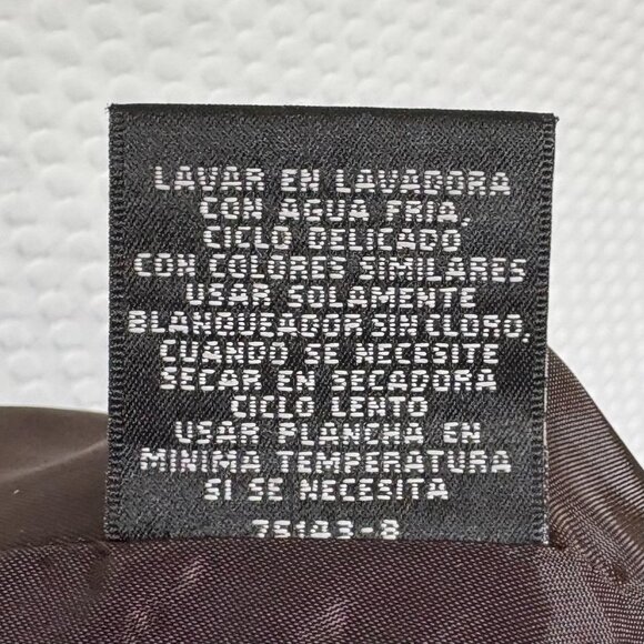 Womens 12 East 5th Herringbone Embroidered Lined A-Line Brown/Tan Dark Academia - Picture 6 of 9